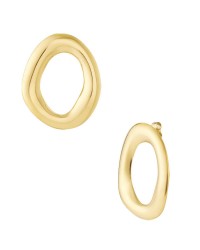 Gold-Plated Earrings - Stainless Steel Earrings made of stainless steel in gold plating