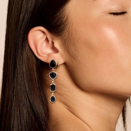 Σκουλαρίκια με Σειρά από Κρύσταλλα  Σκουλαρίκια με Σειρά από Κρύσταλλα