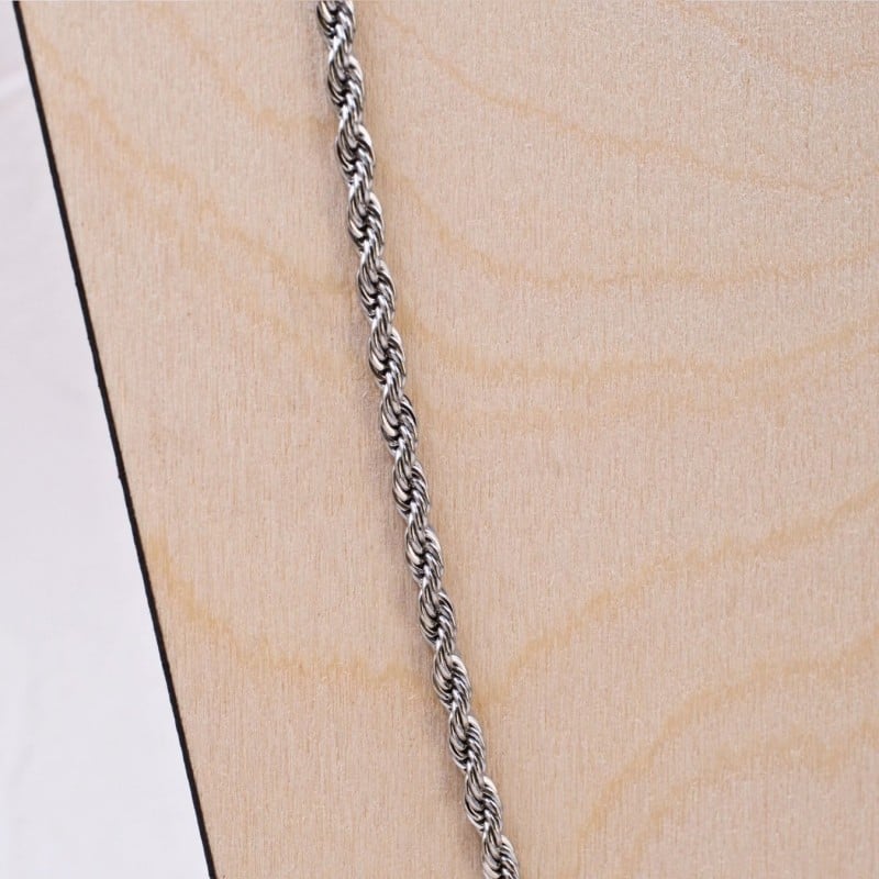Statement Necklace with Wide Steel Chain Statement Necklace with Wide Chain of stainless steel