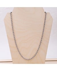 Statement Necklace with Wide Steel Chain Statement Necklace with Wide Chain of stainless steel