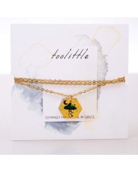 Lucky 2026 Necklace - Handmade of Stainless Steel Handmade short lucky necklace of stainless steel in 24K gold-plating
