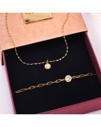 Σετ Κολιέ και Βραχιόλι με Κρύσταλλα Swarovski – Σε Κουτί Δώρου Σετ Κολιέ και Βραχιόλι με Κρύσταλλα Swarovski – Σε Κουτί Δώρου