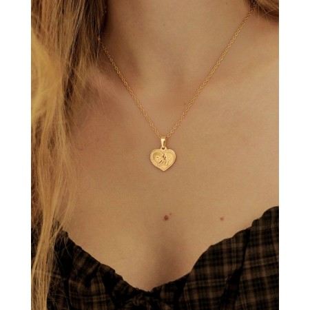 Κολιέ Καρδιά Ανοξείδωτο Ατσάλι - Angel of Love