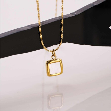 Επίχρυσο Κολιέ: Ανοξείδωτο Ατσάλι & Φίλντισι