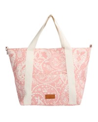 Achilleas canvas beach bag Beach bag Achilleas made of thick cotton canvas with geometric pattern print
