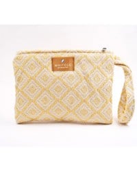 Νεσεσέρ Παραλίας από βαμβακερό ύφασμα | Boho Butter Yellow Νεσεσέρ από βαμβακερό ύφασμα με Boho σχέδιο