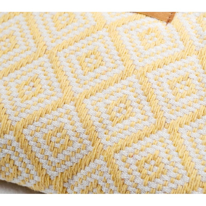 Νεσεσέρ Παραλίας από βαμβακερό ύφασμα | Boho Butter Yellow Νεσεσέρ από βαμβακερό ύφασμα με Boho σχέδιο