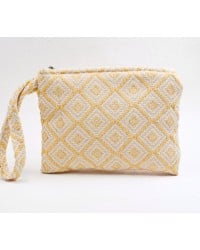 Νεσεσέρ Παραλίας από βαμβακερό ύφασμα | Boho Butter Yellow Νεσεσέρ από βαμβακερό ύφασμα με Boho σχέδιο