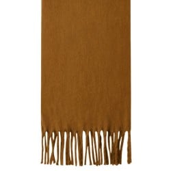 Μονόχρωμο Κασκόλ με Κρόσσια | Camel 185 x 50 cm