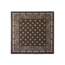Large Ethnic Paisley Scarf | Coffee Brown Large Ethnic Paisley Scarf | Coffee Brown 110cm x 110cm