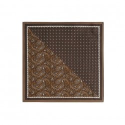 Φουλάρι Imitation Silk με Paisley Σχέδιο | Brown Φουλάρι Imitation Silk με Paisley Σχέδιο | Brown