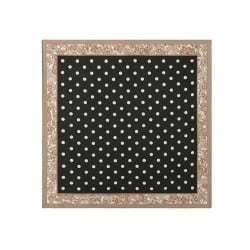 Φουλάρι Imitation Silk με Πουά Σχέδιο | Dark Brown Φουλάρι Imitation Silk με Πουά Σχέδιο | Dark Brown