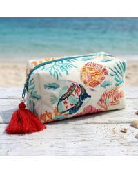 Νεσεσέρ Καλλυντικών Coral Fish Νεσεσέρ για καλλυντικά Coral της εταιρείας House of Disaster με κέντημα και χάντρες