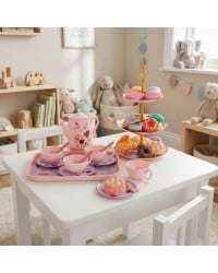 Παιδικό Σετ Τσαγιού Afternoon Tea σε Βαλιτσάκι Παιδικό Σετ Τσαγιού Afternoon Tea σε Βαλιτσάκι με Γλυκά και Τσαγιέρα