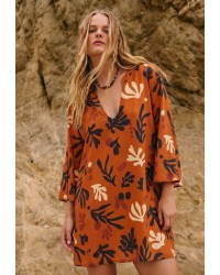 Κοντό Καφτάνι Boho KOKKOSAMMOU Africa Κοντό Καφτάνι Boho KOKKOSAMMOU Africa