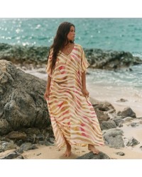 Μακρύ καφτάνι KOKKOSAMMOU Paros Μακρύ καφτάνι KOKKOSAMMOU Paros από 100% βισκόζη