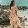 Μακρύ καφτάνι KOKKOSAMMOU Paros Μακρύ καφτάνι KOKKOSAMMOU Paros από 100% βισκόζη
