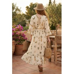 Μακρύ Φόρεμα Boho από 100% βισκόζη