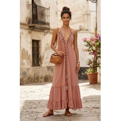 Μακρύ Φόρεμα Boho από 100% βισκόζη