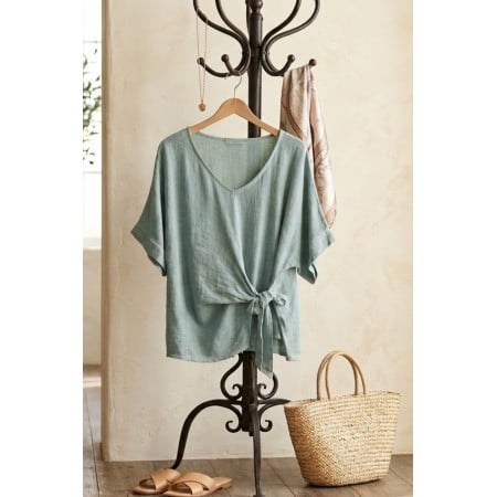 Μπλούζα με Δέσιμο | Linen Collection