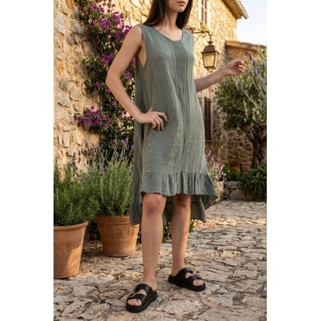 Καλοκαιρινό Φόρεμα με Βολάν | Linen Collection