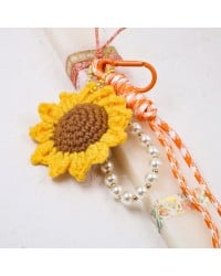 Handmade Easter Candle for Women with Bag Charm Handmade Easter Candle for Women with crocheted flower Bag Charm