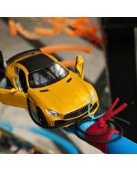Λαμπάδα για Αγόρια με Αυτοκίνητο Mercedes με κίνηση Pullback Πασχαλινή Χειροποίητη Λαμπάδα για Αγόρι με Αυτοκίνητο Mercedes