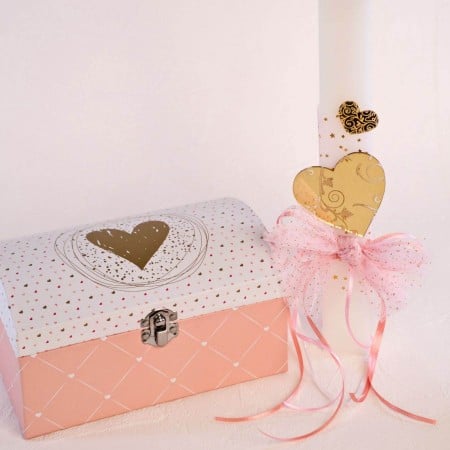 Λαμπάδα & Μπιζουτιέρα για Κορίτσια | Καρδιά