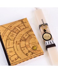 Σετ Λαμπάδα Harry Potter | Φωτιζόμενο Marauder’s Map Λεύκωμα & Μπρελόκ Hogwarts Χειροποίητη πασχαλινή λαμπάδα Harry Potte για κορίτσια με Marauder’s Map λεύκωμα