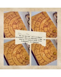 Σετ Λαμπάδα Harry Potter | Φωτιζόμενο Marauder’s Map Λεύκωμα & Μπρελόκ Hogwarts Χειροποίητη πασχαλινή λαμπάδα Harry Potte για κορίτσια με Marauder’s Map λεύκωμα
