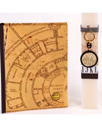 Σετ Λαμπάδα Harry Potter | Φωτιζόμενο Marauder’s Map Λεύκωμα & Μπρελόκ Hogwarts Χειροποίητη πασχαλινή λαμπάδα Harry Potte για κορίτσια με Marauder’s Map λεύκωμα