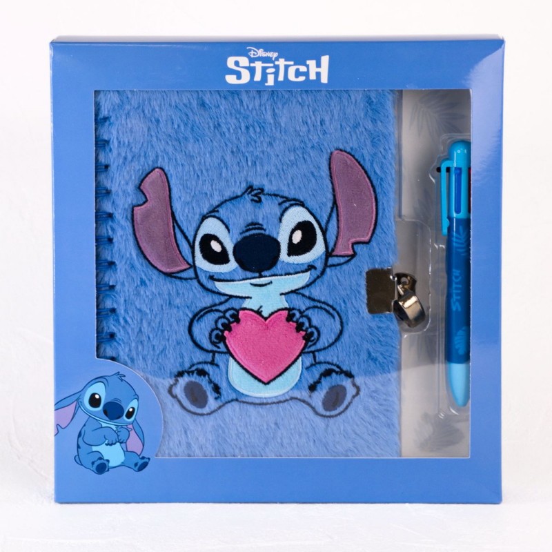 Χειροποίητη Λαμπάδα Stitch με Λούτρινο Λεύκωμα, Spinner Μπρελόκ και Πολύχρωμο Στυλό