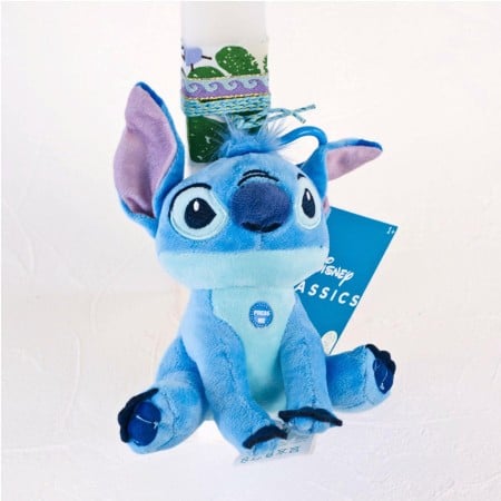 Λαμπάδα με Λούτρινο Stitch - Μπρελόκ & Ήχο