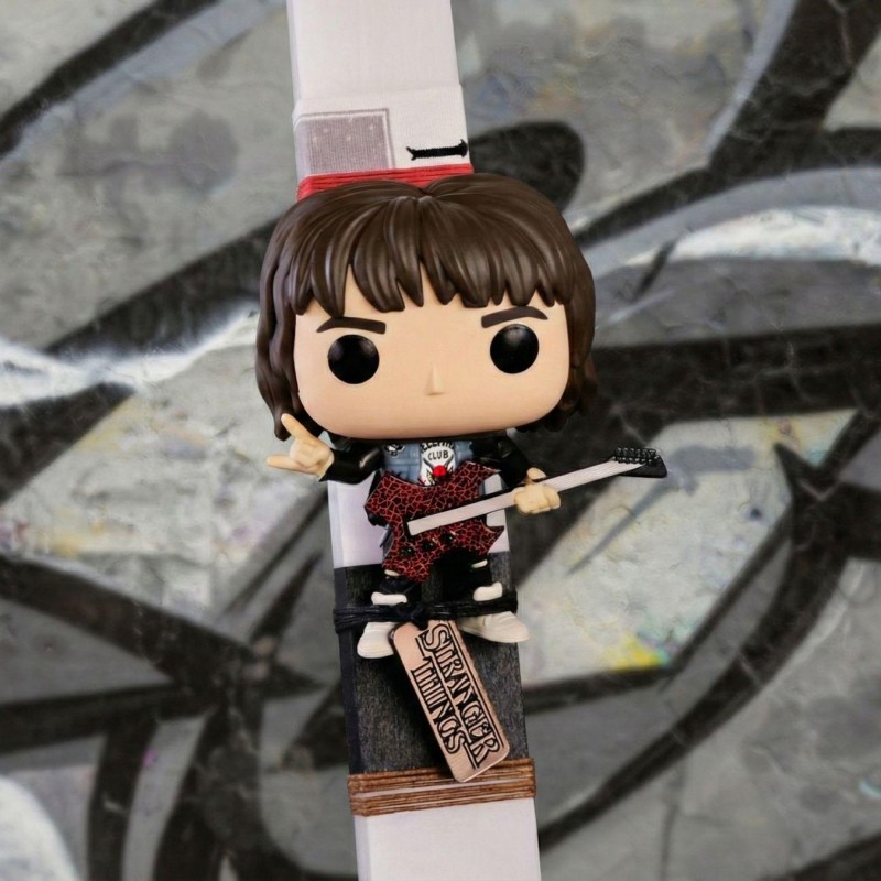 Λαμπάδα Stranger Things | Eddie Munson Λαμπάδα για κορίτσια με φιγούρα Funko Pop Eddie Munson από τη σειρά Stranger Things
