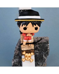 Χειροποίητη Λαμπάδα Monkey D.Luffy – One Piece Λαμπάδα με φιγούρα Funko Pop Monkey D.Luffy από το Anime One Piece