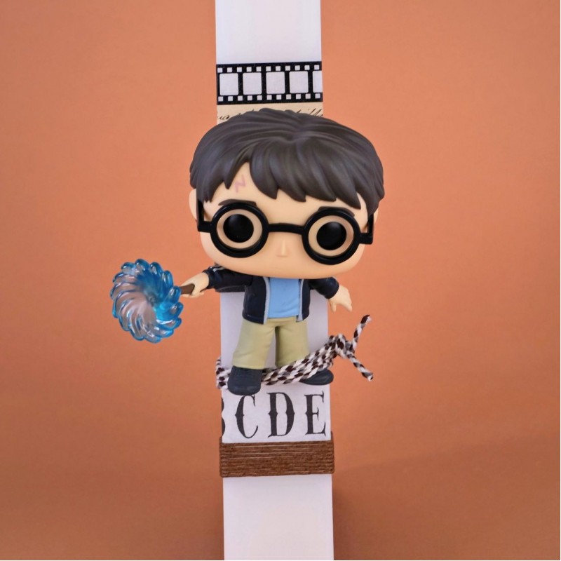 Χειροποίητη Λαμπάδα Harry Potter Για Αγόρια και Κορίτσια Λαμπάδα με αυθεντική συλλεκτική φιγούρα Harry Potter από την Funko Pop