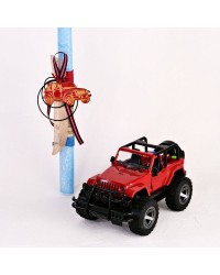Λαμπάδα για Αγόρια - Κόκκινο Jeep με Ήχο και Κίνηση Λαμπάδα για Αγόρια - Κόκκινο Jeep με Ήχο και Κίνηση