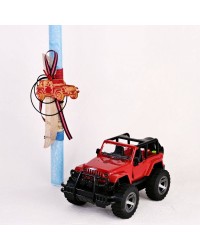 Λαμπάδα για Αγόρια - Κόκκινο Jeep με Ήχο και Κίνηση Λαμπάδα για Αγόρια - Κόκκινο Jeep με Ήχο και Κίνηση