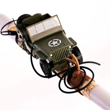 Easter candle with Military Jeep