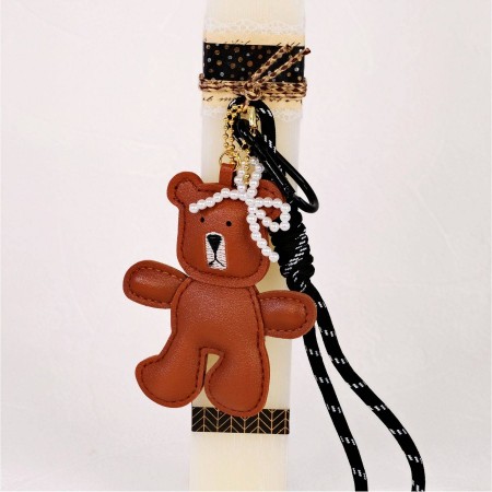 Easter Candle for Women & Teen Girls | Teddy Bear Bag Charm