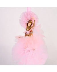 Λαμπάδα για κορίτσια Χρυσή Μπαλαρίνα Ρομαντική λαμπάδα με χρυσή κεραμική μπαλαρίνα, τούλι και κορδέλες