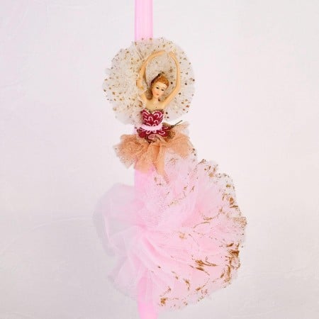 Romantic Ballerina Easter Candle