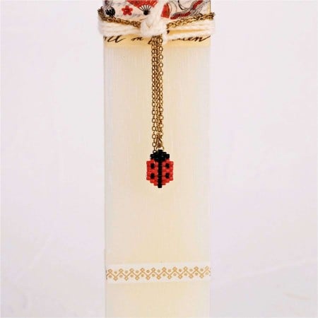 Women’s Easter Candle | Gold-plated Ladybug Necklace
