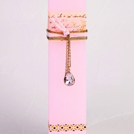 Women’s Easter Candle | Gold-plated Crystal Necklace