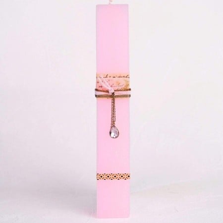 Women’s Easter Candle | Gold-plated Crystal Necklace