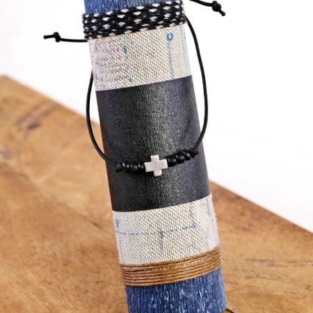 Cross Bracelet Easter Candle for Men & Boys 