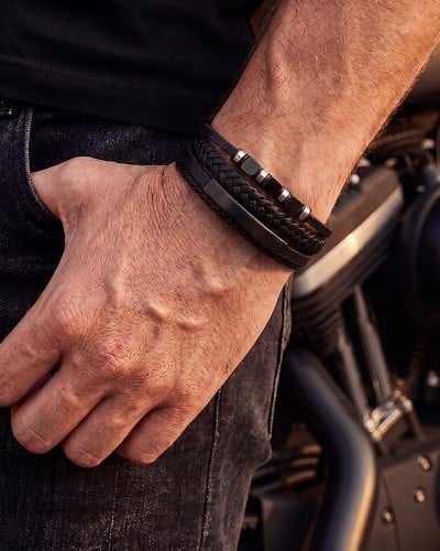 Ανδρικό Βραχιόλι | Stainless Steel & Hematite