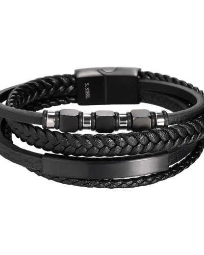 Ανδρικό Βραχιόλι | Stainless Steel & Hematite