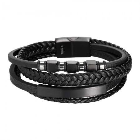 Ανδρικό Βραχιόλι | Stainless Steel & Hematite