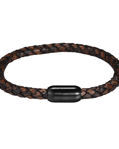 Ανδρικό Βραχιόλι | Stainless Steel & Braided Leather